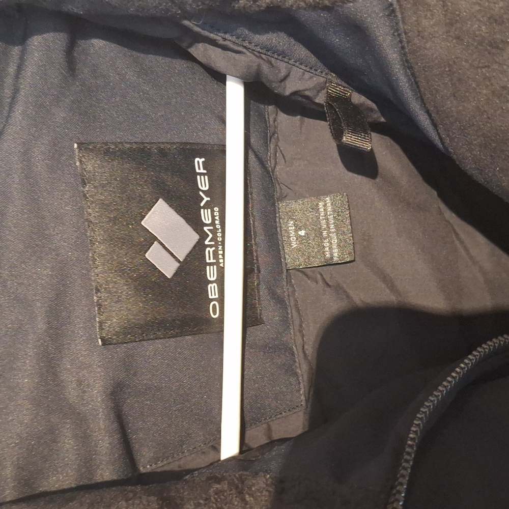 Obermeyer Black Jacket with Fur Trim - Picture 2 of 4